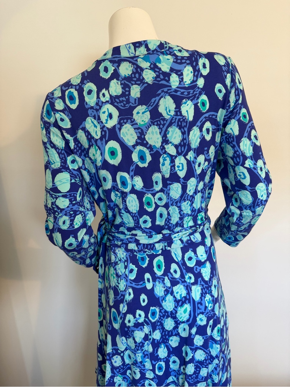 Lilly Pulitzer Rosaline Wrap dress Royal Blue Size large - Picture 5 of 7